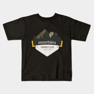 Mountains Hiking Club Kids T-Shirt